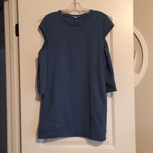 Cold shoulder sweater